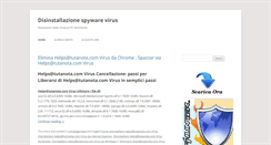 Desktop Screenshot of disinstallazionespywarevirus.com