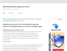 Tablet Screenshot of disinstallazionespywarevirus.com